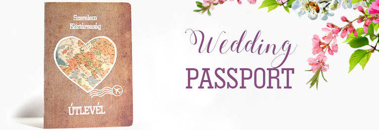 Esküvői útlevél meghívó